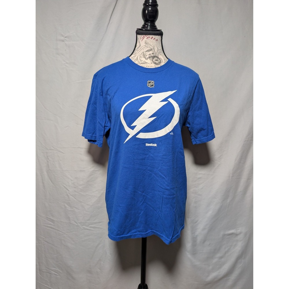 Reebok Tampa Bay Lightning NHL Fan Gear Cotton T-Shirt Hockey Top Women's XL